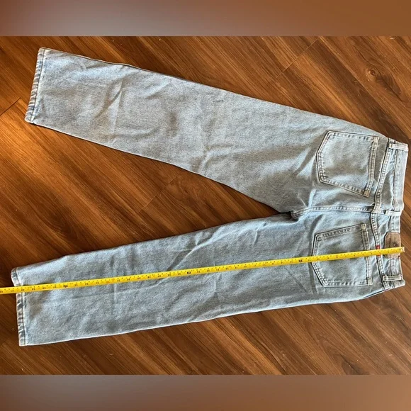 VINTAGE 90s Men’s Wrangler Light Blue Denim Pants - Picture 7 of 8